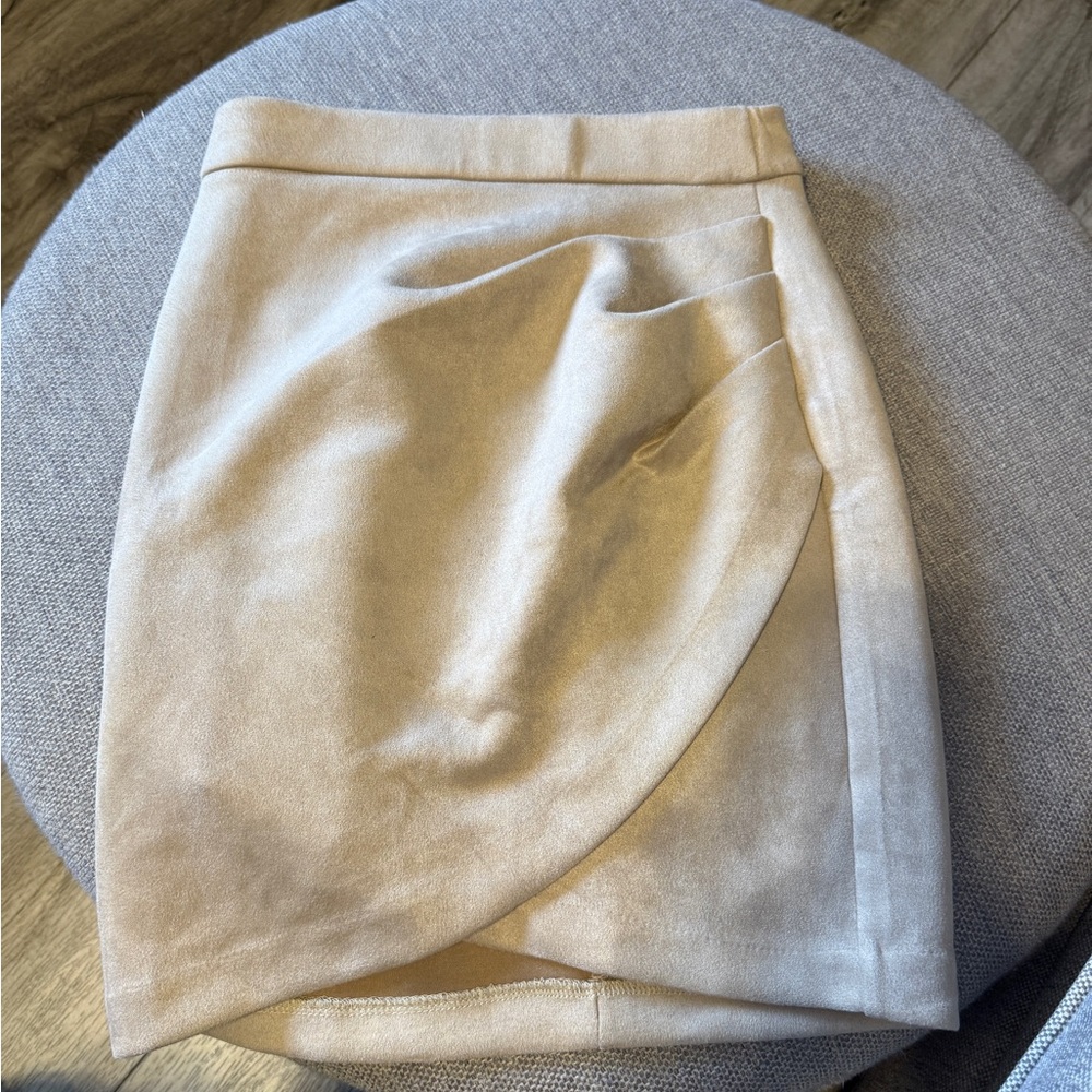 Dynamite Tan Suede Skirt